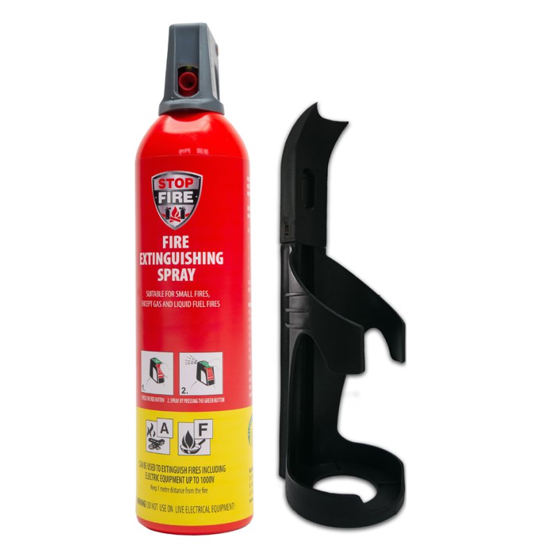IWH REINOLD MAX extincteur spray STOP FIRE, 3 sprays 750 ml, 3 supports